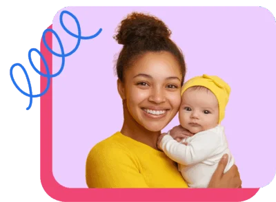Au pair caring for a baby